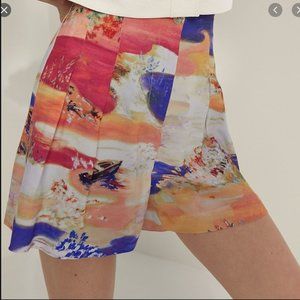 NWT Aritzia Wilfred Donna High-Rise Pleated Shorts